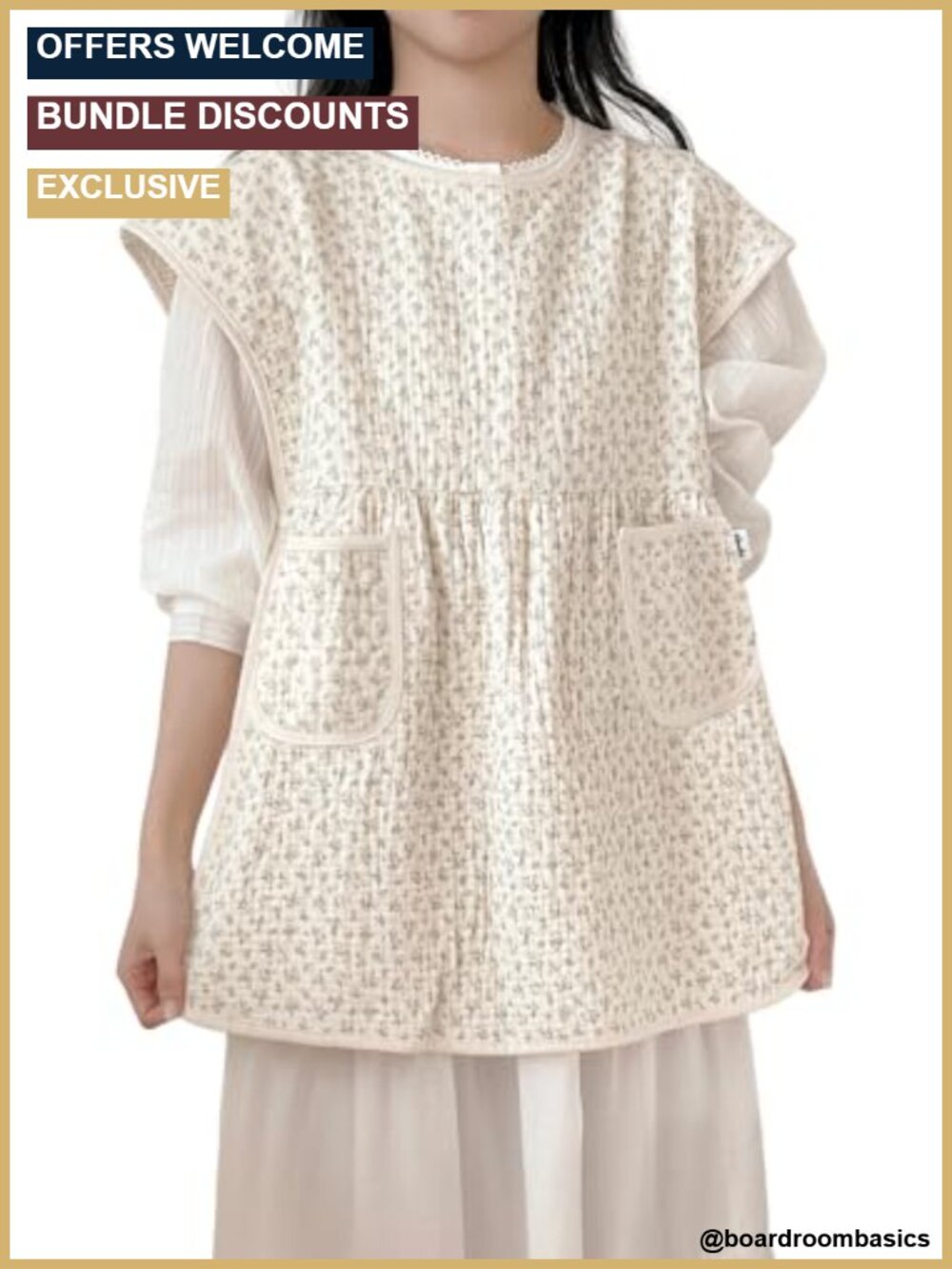 Wearable Burp Cloth 2-Layer Cotton Gauze Apron Breastfeeding Bib
